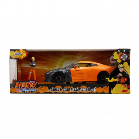 Vehicle with figure Naruto Nissan GT-R 1/24