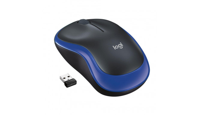 MOUSE USB OPTICAL WRL M185/BLUE 910-002236 LOGITECH