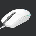 MOUSE USB OPTICAL G203/WHITE 910-005797 LOGITECH