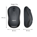 Logitech hiir M220 Wireless Silent, must (910-004878)