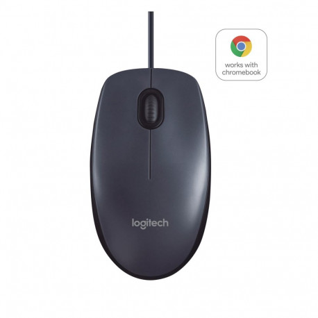 Logitech hiir B100 USB, must (910-003357)