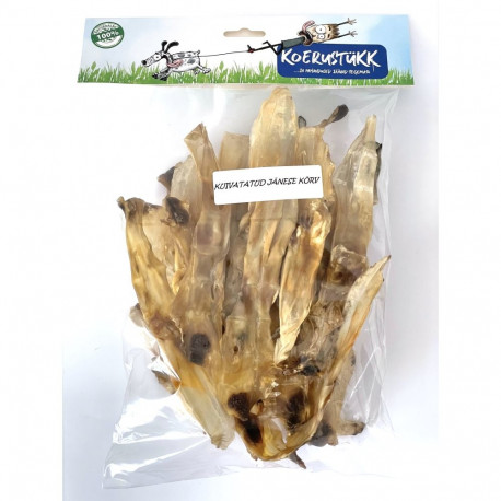 Koerustükk kuivatatud küüliku kõrvad koerale 100g