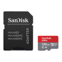 SanDisk mälukaart microSDXC 128GB Ultra 100MB/s Class 10 UHS-I + adapter