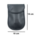 Anti-theft car key case Faraday Cage 14x10cm, black