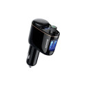 Baseus S-06 Bluetooth/USB car FM transmitter (Overseas Edition) - black