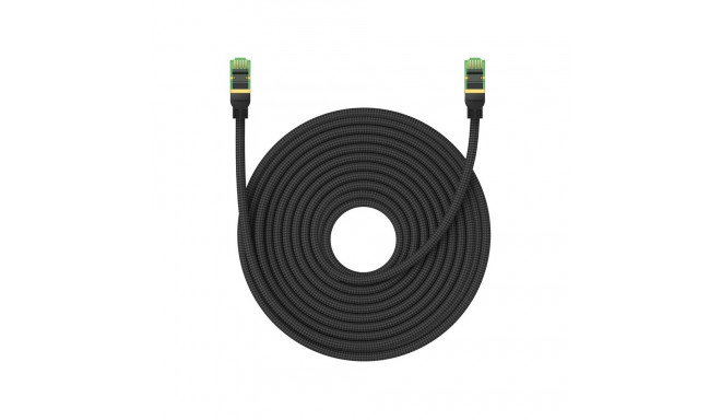 Baseus fast RJ45 cat. network cable. 8 40Gbps 20m braided black
