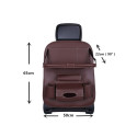 Car organizer for the seat foldable shelf mini car table beige