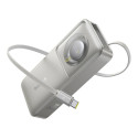 Baseus Free2Pull 10000mAh 30W powerbank with USB-C port and retractable USB-C cable - gray Baseus Free2Pull 10000mAh 30W powerbank with USB-C port and retractable USB-C cable - gray