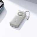 Baseus Free2Pull 10000mAh 30W powerbank with USB-C port and retractable USB-C cable - gray Baseus Free2Pull 10000mAh 30W powerbank with USB-C port and retractable USB-C cable - gray
