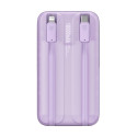 Baseus Comet Series powerbank with display 10000mAh 22.5W - purple + USB-A / USB-C cable