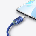 Baseus crystal shine series fast charging data cable USB Type A to USB Type C 100W 2m blue (CAJY0005