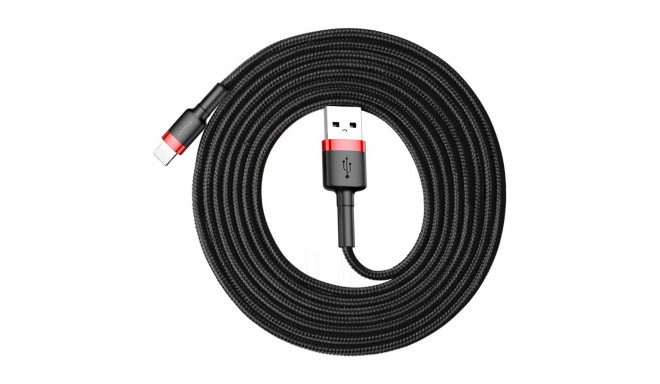 Baseus Cafule USB-A / Lightning 1.5A QC 3.0 cable 2 m - black and red
