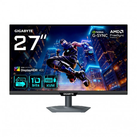 GIGABYTE M27UP 27” 4K UHD Gaming Monitor - Dual Mode (4K 160Hz or FHD 320Hz), 3840 x 2160, 1ms, 350 