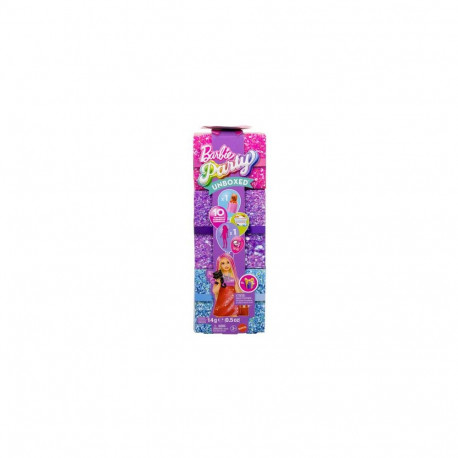 Barbie Party Unboxed Glam Party Series Red Sparkle Doll & Accessories with 10 Surprises