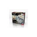 Adler AD 7432 electric blanket Electric heated wrap 100 W Grey, White Plush, Synthetic wool