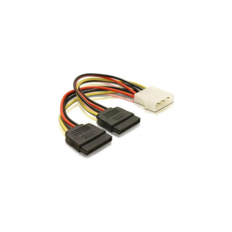 DeLOCK Cable Power SATA HDD 2x > 4pin male 0.112 m