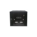 Intellinet 19" Network Cabinet - Wall Mount (Double Section Hinged Swing Out), 9U, 600mm De