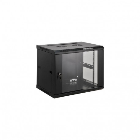 Intellinet 19" Network Cabinet - Wall Mount (Standard), 15U, 600mm Deep, Black, Assembled, 