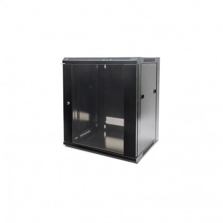 Intellinet 19" Network Cabinet - Wall Mount (Standard), 9U, 600mm Deep, Black, Flatpack, Max 60