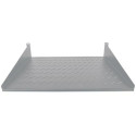 Intellinet 19" Cantilever Shelf, 2U, 2-Point Front Mount, 250mm Depth, Max 25kg, Grey, Thre