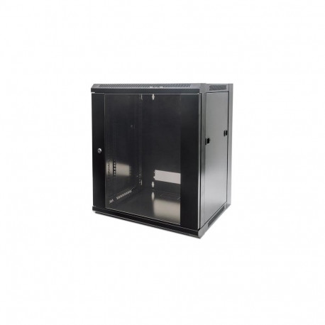 Intellinet 19" Network Cabinet - Wall Mount (Standard), 12U, 450mm Deep, Black, Flatpack, M