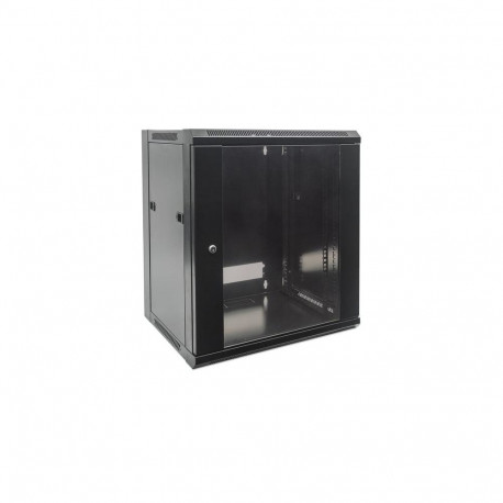Intellinet 19" Network Cabinet - Wall Mount (Standard), 9U, 450mm Deep, Black, Flatpack, Max 60