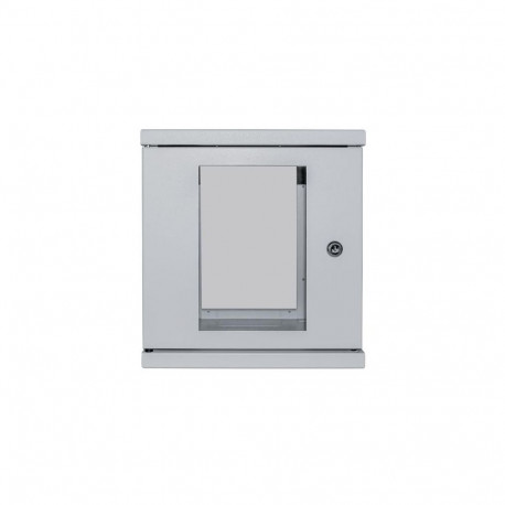 Intellinet 10" Network Cabinet - Wall Mount (Standard), 6U, 300mm Deep, Grey, Assembled, Max 60