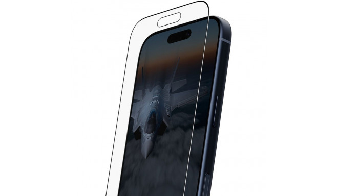 "PanzerGlass Stealth Screen Protector w. Black Frame iPhone 17 Pro | Ultra-Wide Fit w. Fastfit in-a-