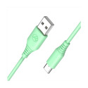 Tellur Silicone USB to Type-C Cable 3A 1m Green