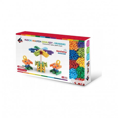 Klocki Drabinki 62 elementy w pudełku