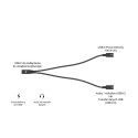 USB-C Cable Splitter Audio/Data Power Delivery 100W