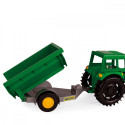 Farmer tractor wit h a trailer in a carton