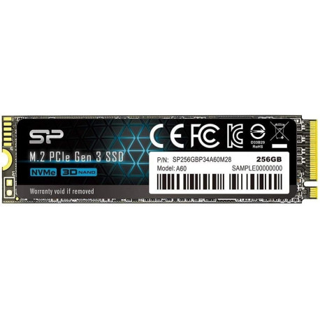 Silicon Power SSD 256GB A60 M.2 PCIe 2100/1200MB/s NVMe