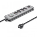 Surge protector 5 sockets 3m gray