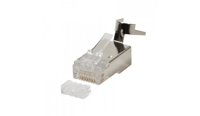 RJ45 Shielded Modular Plug Connectors (Cat6/Cat6A/Cat7) - 10 Pack