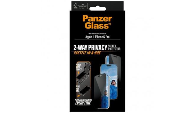 PanzerGlass Ultra-Wide Fit Fastfit kaitseklaas Apple iPhone 17 Pro jaoks