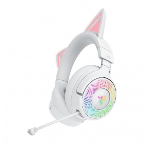 Razer kõrvaklapid Kraken Kitty V3 Pro Bluetooth kõrvu katvad, valge