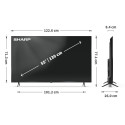 Sharp | 55HL4265E | 55 | Smart TV | Google TV | UHD | Black