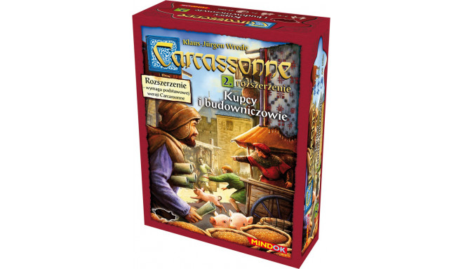 Mindok board game expansion Carcassonne 2. Merchants and builders PL