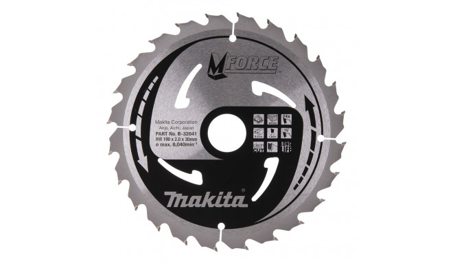 "puulõikeketas 190x30mm B-32041"