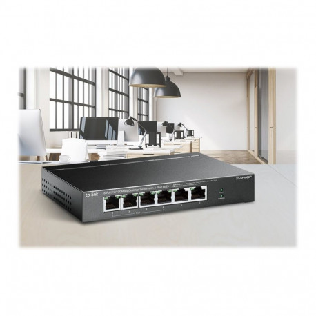 TP-LINK | Switch | TL-SF1006P | Unmanaged | Desktop | 10/100 Mbps (RJ-45) ports quantity 6 | PoE+ po