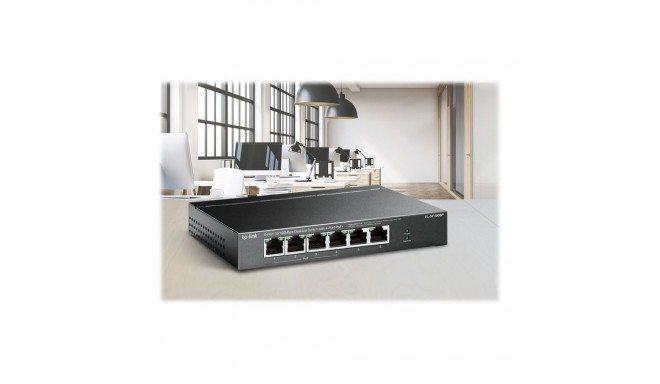 TP-LINK | Switch | TL-SF1006P | Unmanaged | Desktop | 10/100 Mbps (RJ-45) ports quantity 6 | PoE+ po