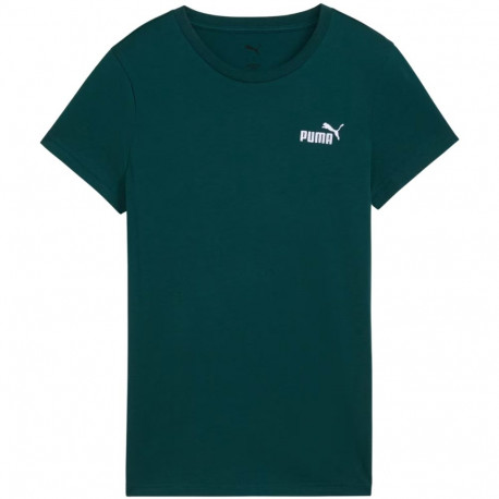 Puma naiste t-särk Ess 2 Color Small No. 1 Logo Tee 682373 75 M, roheline