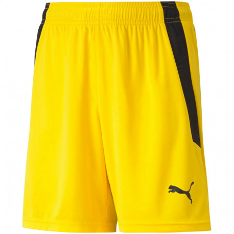 Spodenki dla dzieci Puma teamLIGA Shorts Jr Cyber żółte 704931 07 116cm