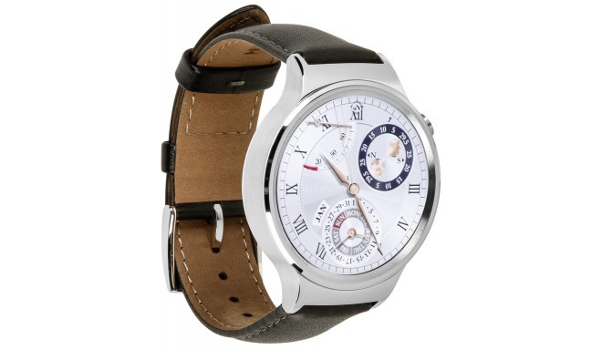 Huawei Watch Classic Leather Armband, silver