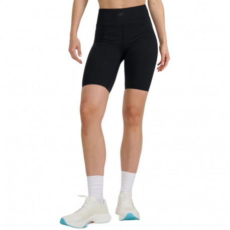 Legginsy damskie krótkie 4F FNK F048 głęboka czerń 4FWAW25TFSTF048 20S XL