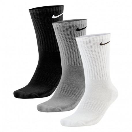 Skarpety Nike Everyday Cushioned Crew 3 pary białe, szare, czarne SX7664 964 38-42