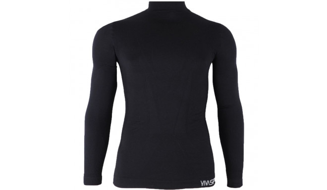 Koszulka termoaktywna dla dzieci Vivasport 5.1 LS SR czarna 202051 12/14