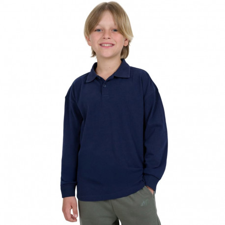 4F poiste pikkade varrukatega särk M483 4FJWAW25TLONM483 31S 134cm, tumesinine