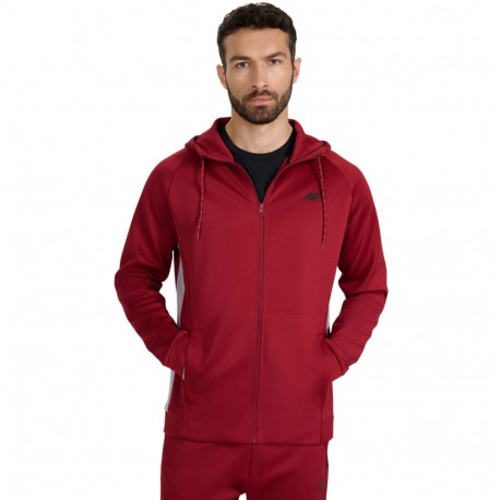 Bluza męska 4F FNK M587 ciemna czerwień 4FWAW25TFSWM587 61S S